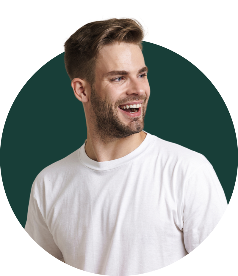 Man smiling with healthy teeth after receiving dental sealants at Loudoun Family & Cosmetic Dentistry in Leesburg, VA